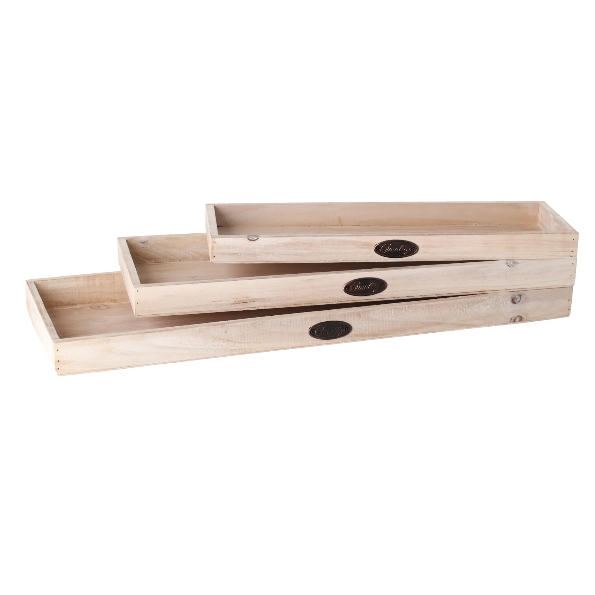 O'malley Woondecoratie|Koken & Tafelen>Tray hout Anneleen 60 x 20 cm