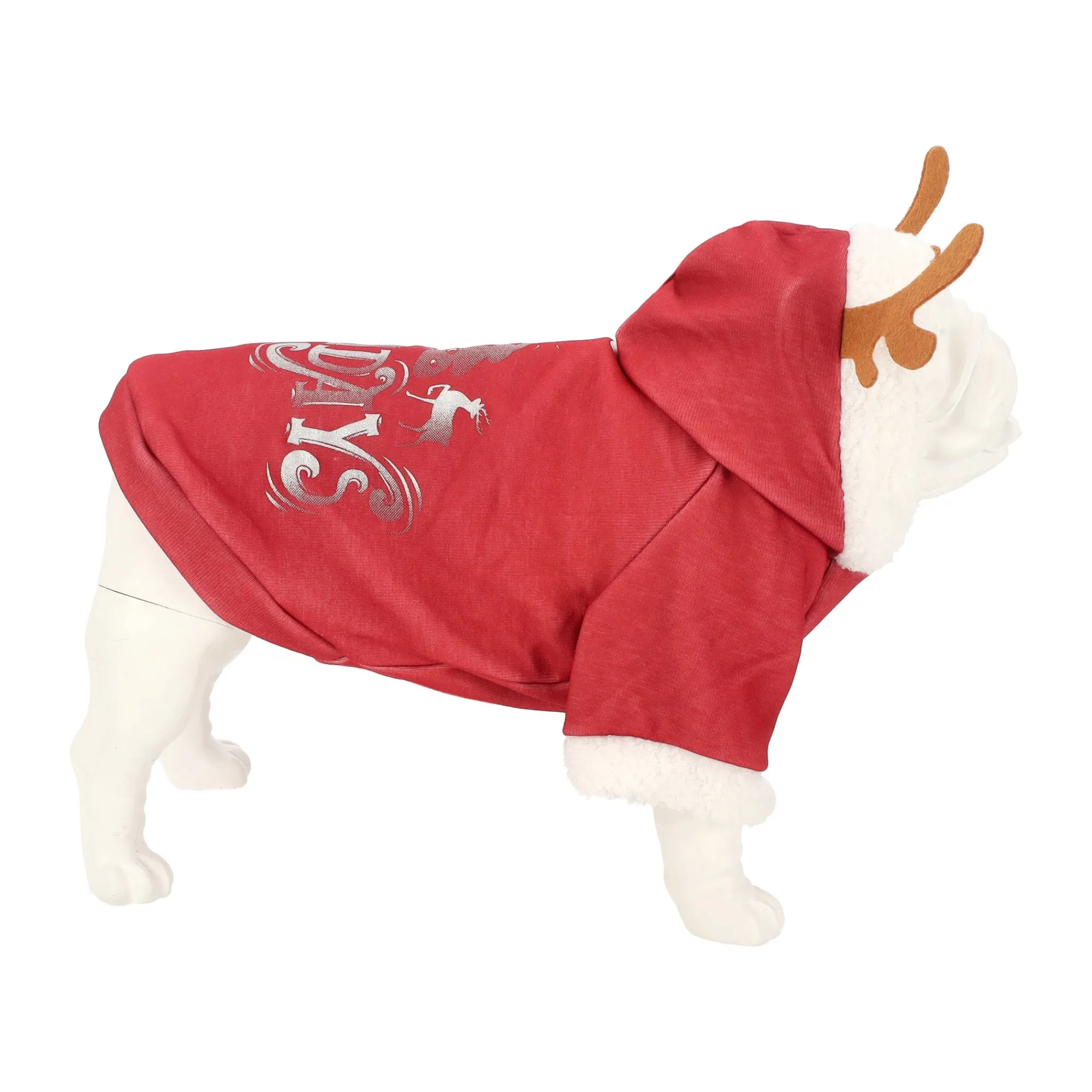 Hondenjas>Trui Hond Kerst holidays rood 25cm