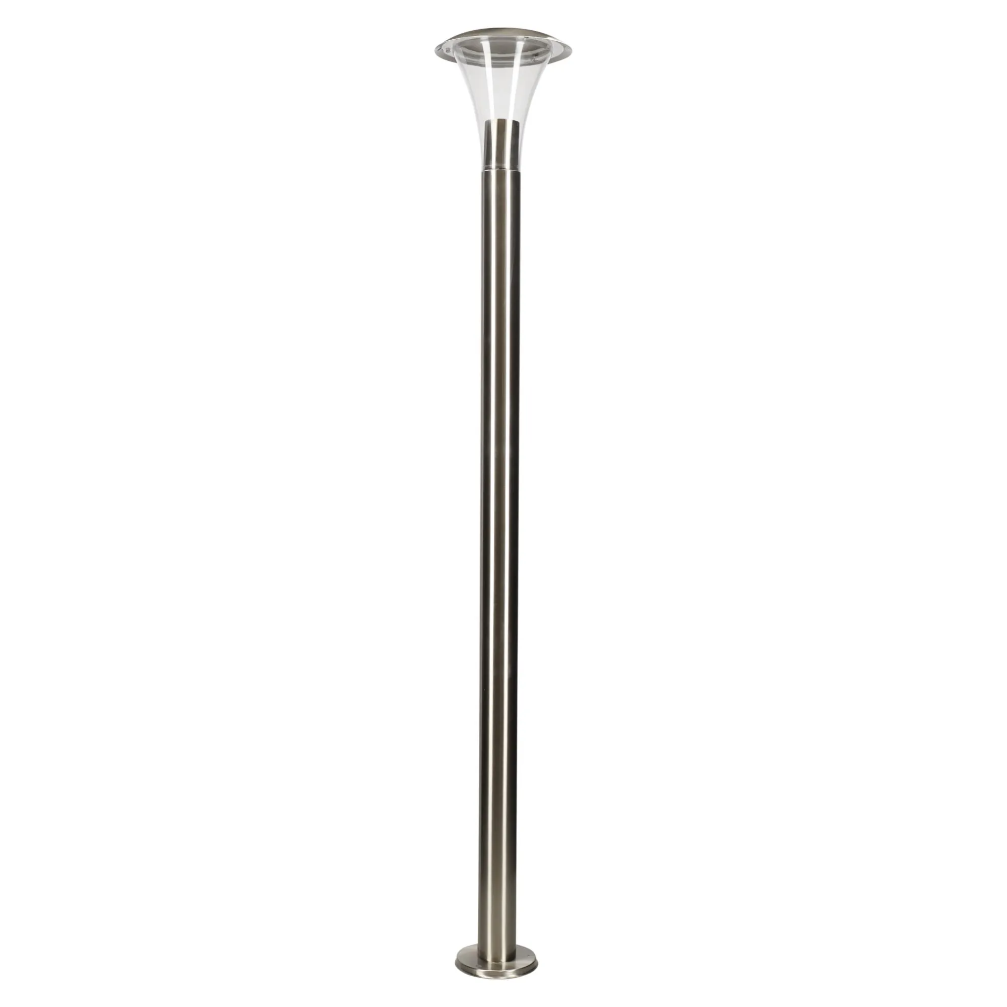Diamant Buitenverlichting|Buitenverlichting>Tuinpaal Belluno RVS Hoogte 120 cm