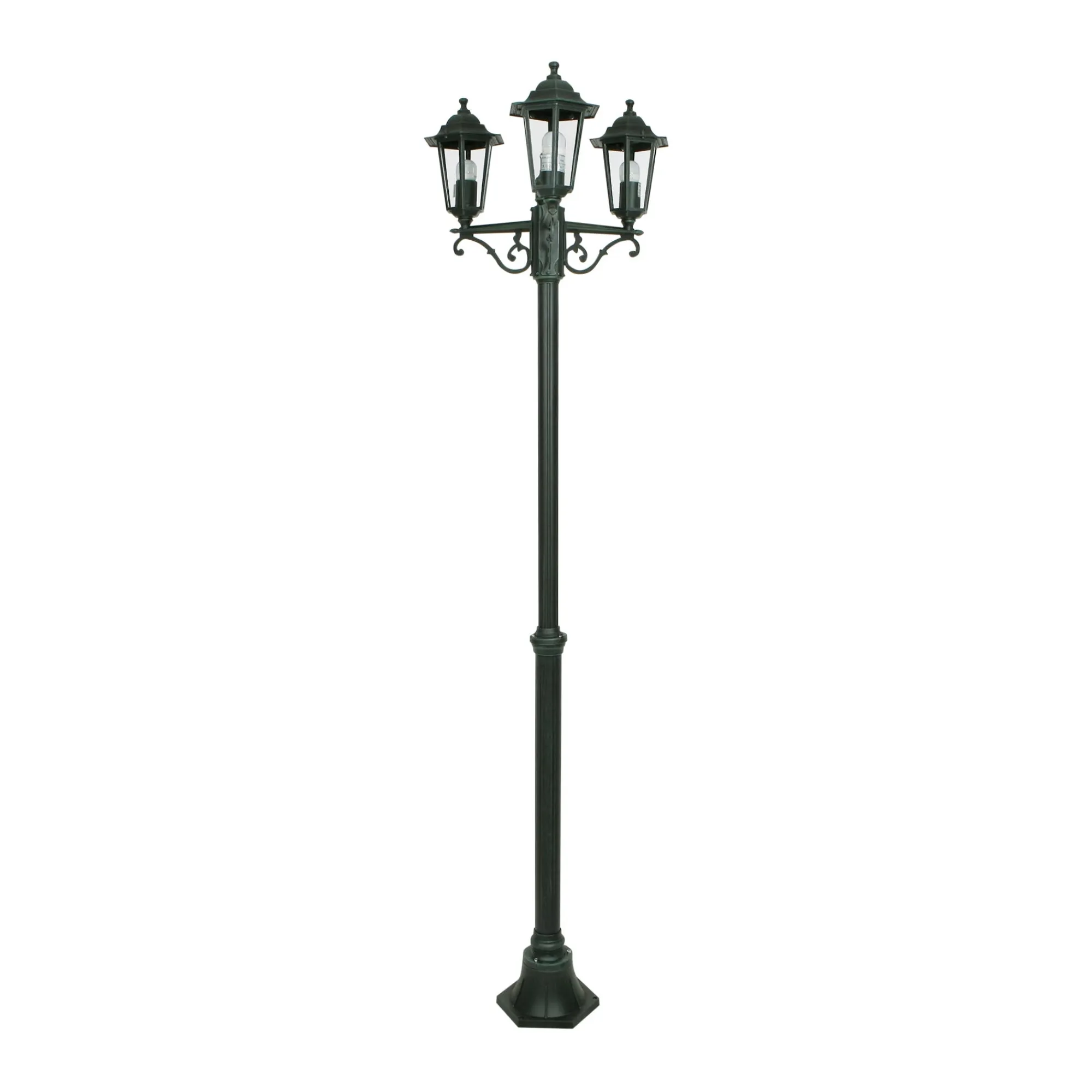 Diamant Buitenverlichting|Buitenverlichting>Tuinpaal Bologna Hoogte 200 cm 3 lamps