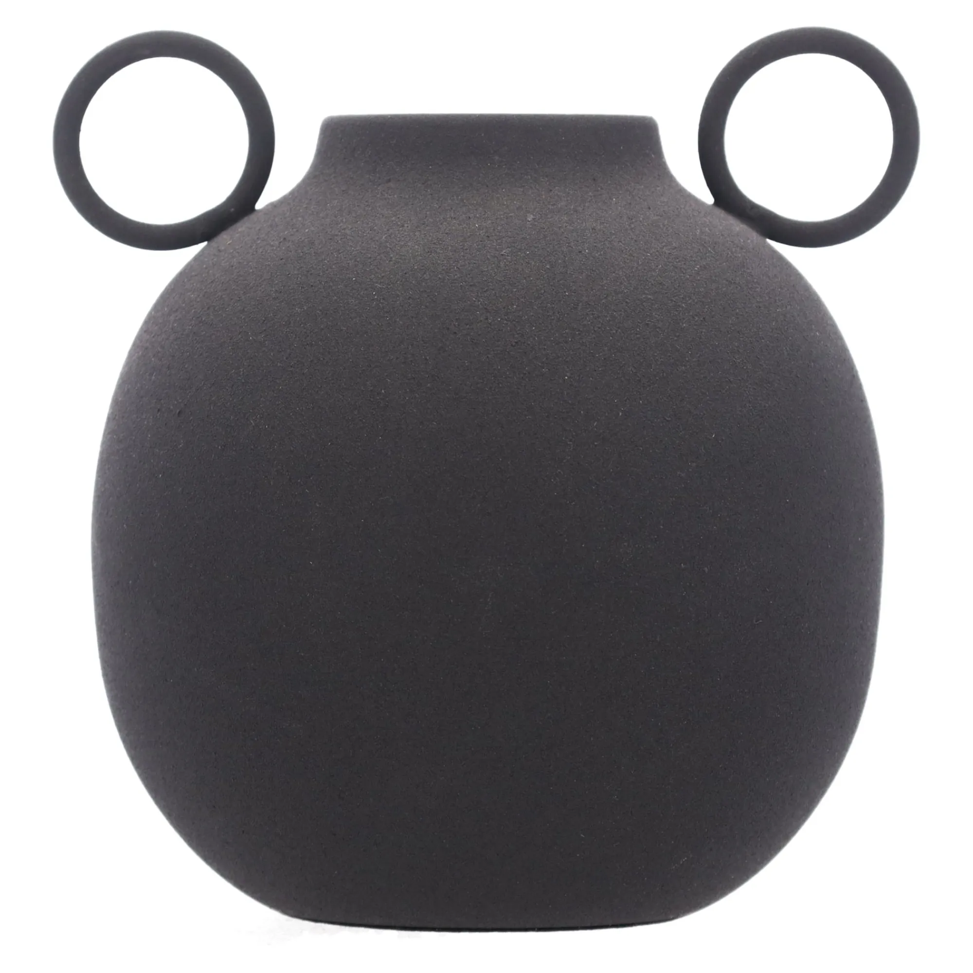 Vazen En Potten>Vaas Alma 16 cm zwart