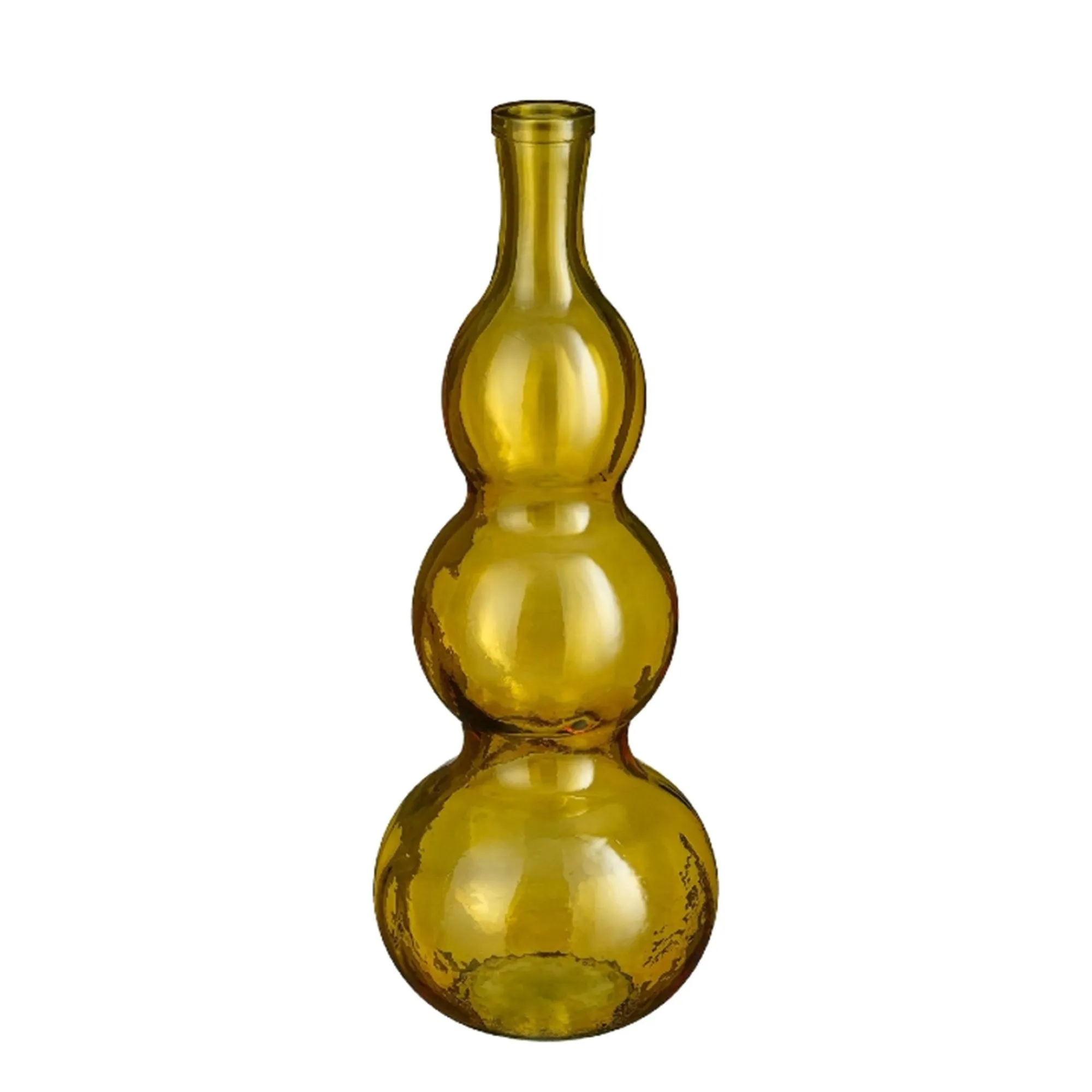 Mica Decorations Vazen En Potten>Vaas Benito recycled geel 45 x 17 cm