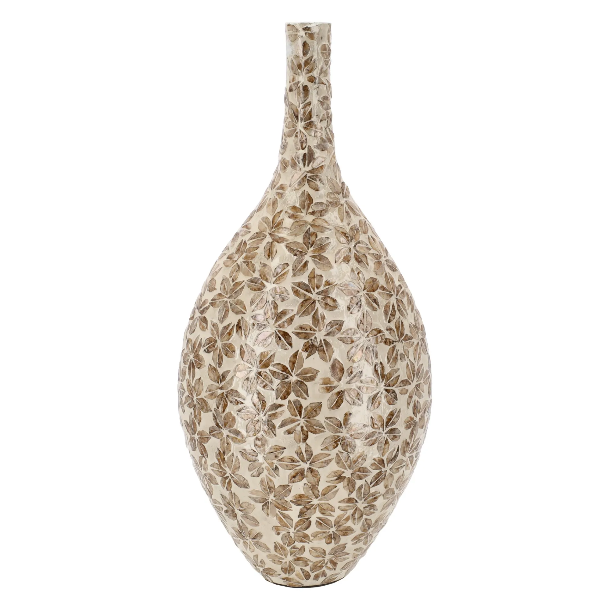 Vazen En Potten>Vaas Capiz Tourniol beige 60 cm