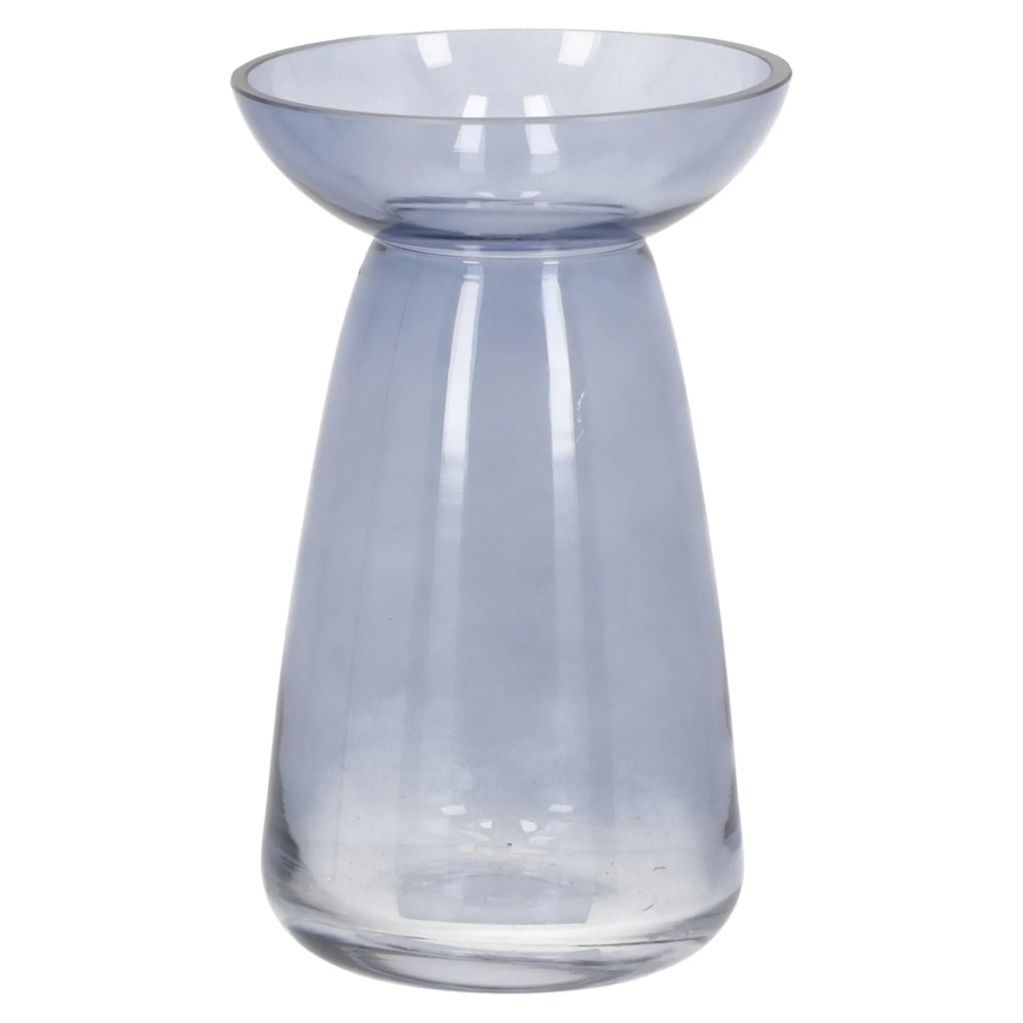 Gusta Woondecoratie>Vaas glas 18 cm blauw