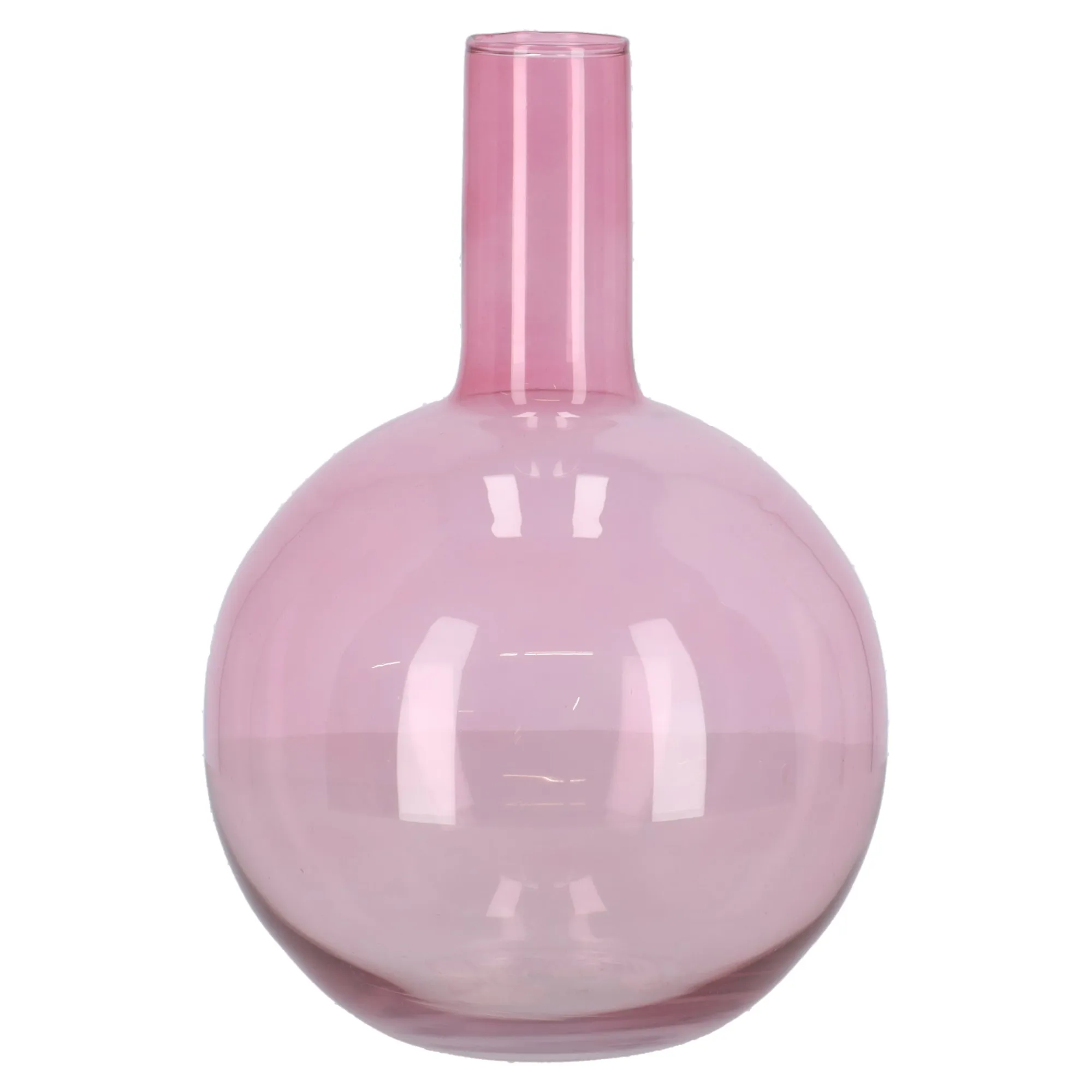 Natural Collections Vazen En Potten>Vaas glas roze 32 cm
