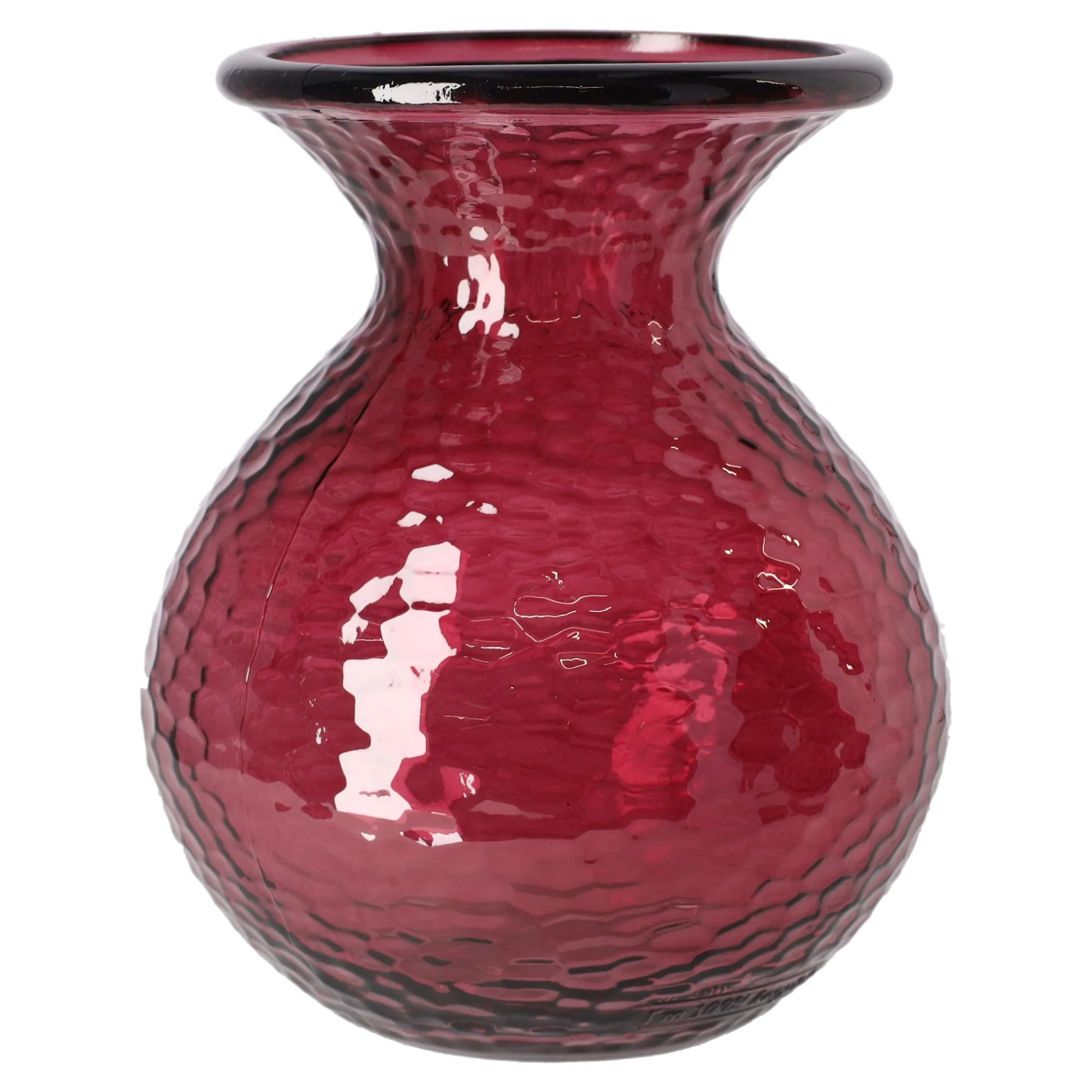 Mica Decorations Vazen En Potten>Vaas glas Verdal bordeau x 24 x 20 cm