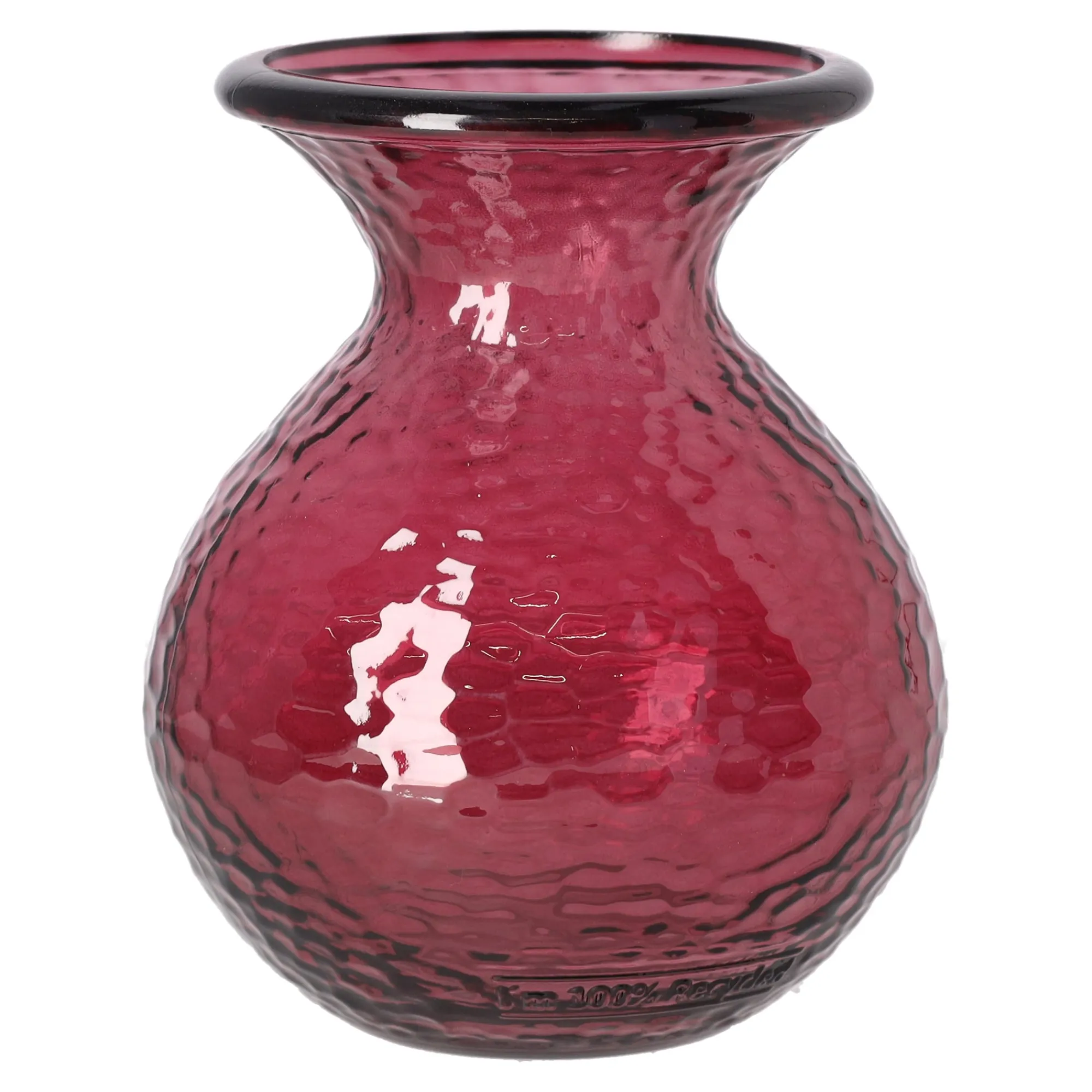 Mica Decorations Vazen En Potten>Vaas glas Verdal bordeau x 18 x 15 cm