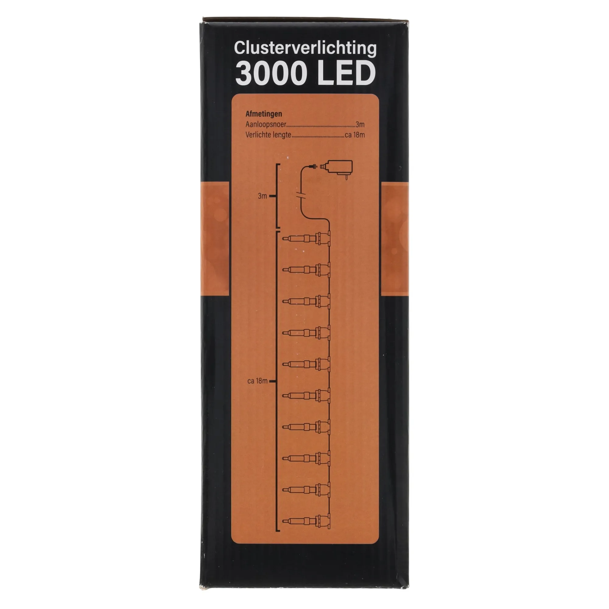 O'malley Kerstverlichting>Verlichting cluster 3000 LED classic gold