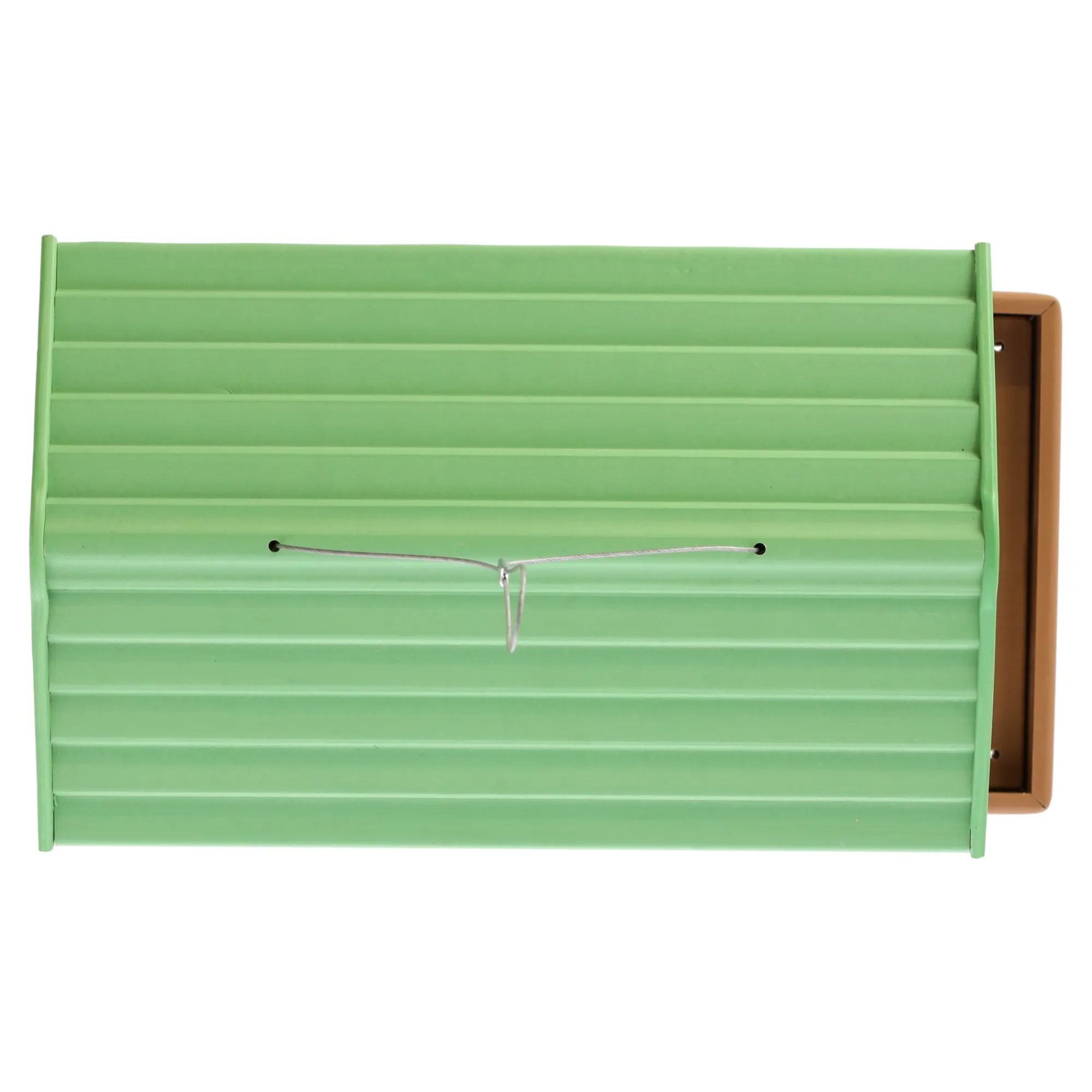Flamingo Tuinvogels>Voederhuis Grieny bruin/groen 32x20,5x19,5cm