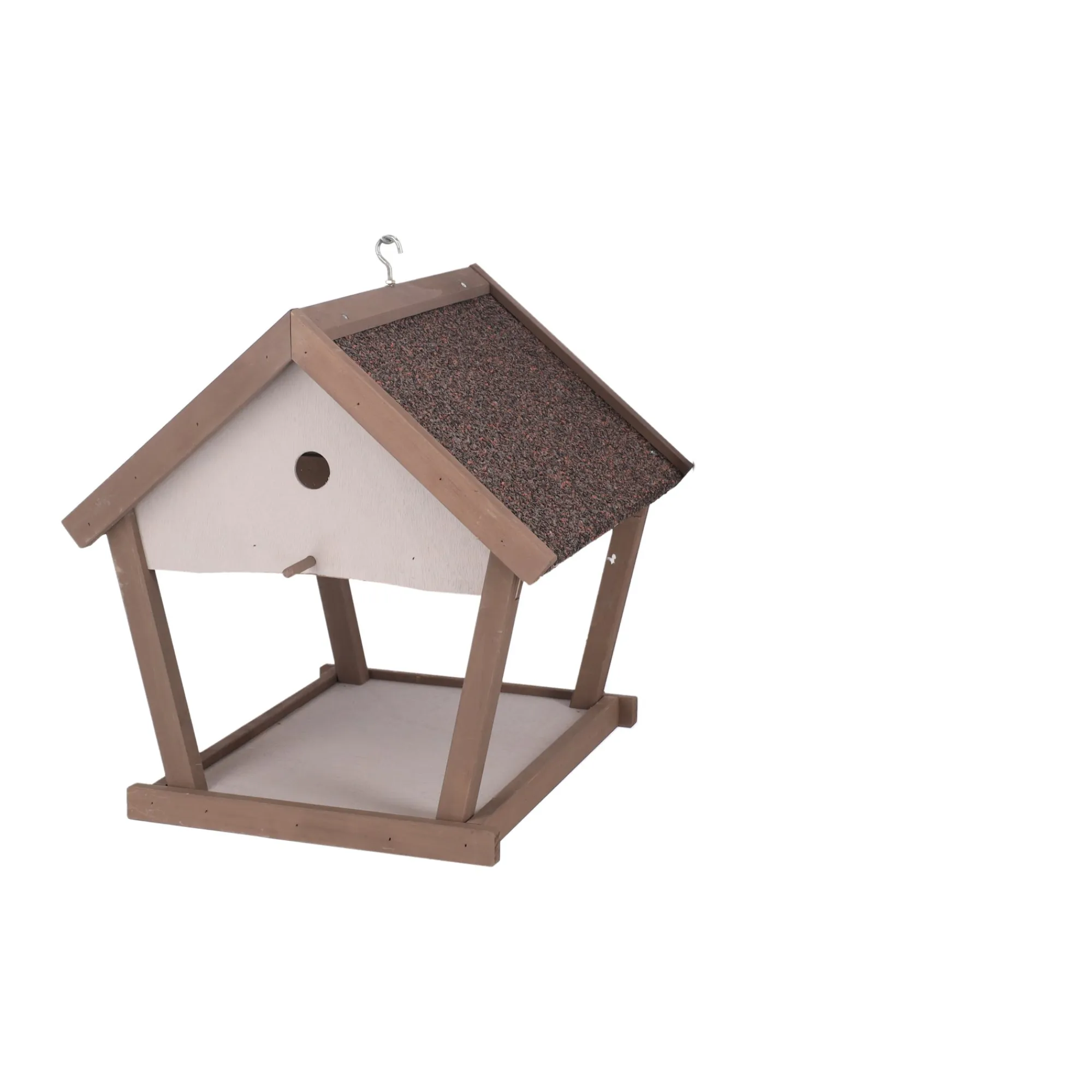 Van Cranenbroek Vogelhuisjes>Voederhuis hang 42cm BF03 taupe
