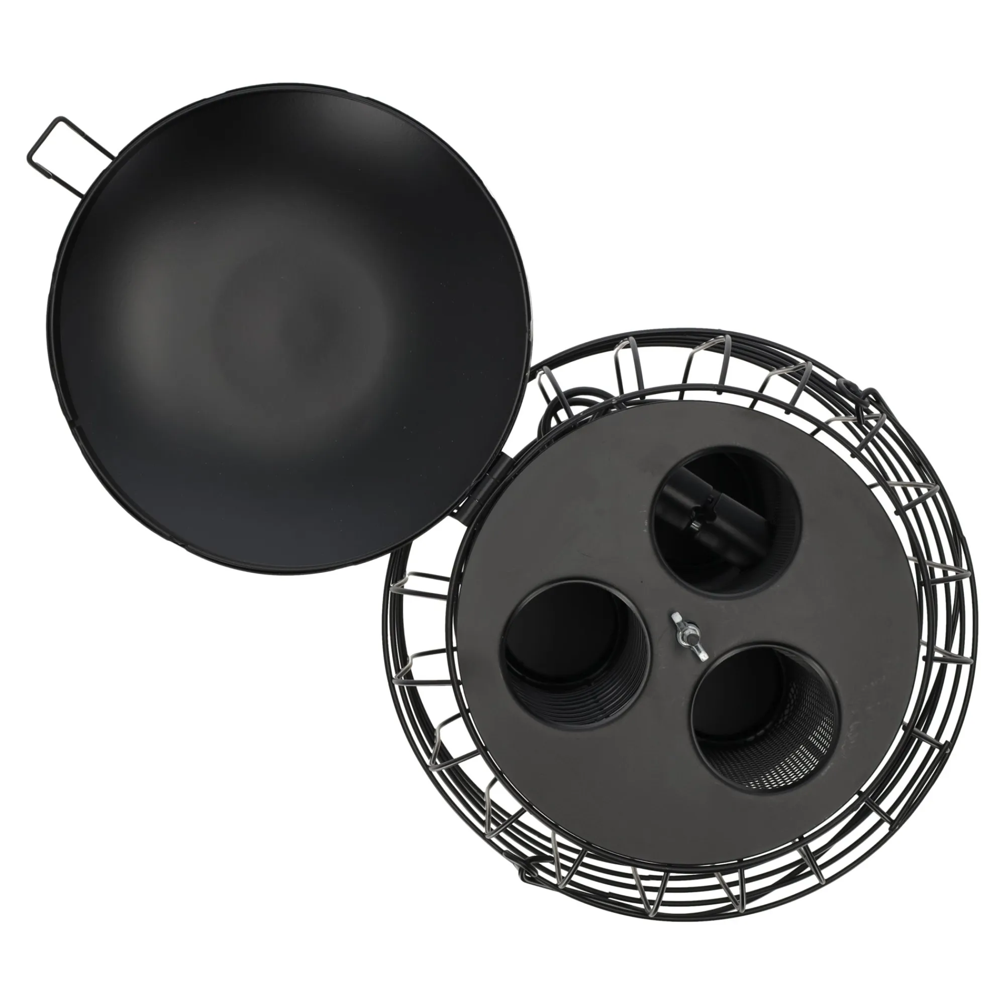 Friendly Pet Tuinvogels>Voedersilo metaal zwart 3-in-1