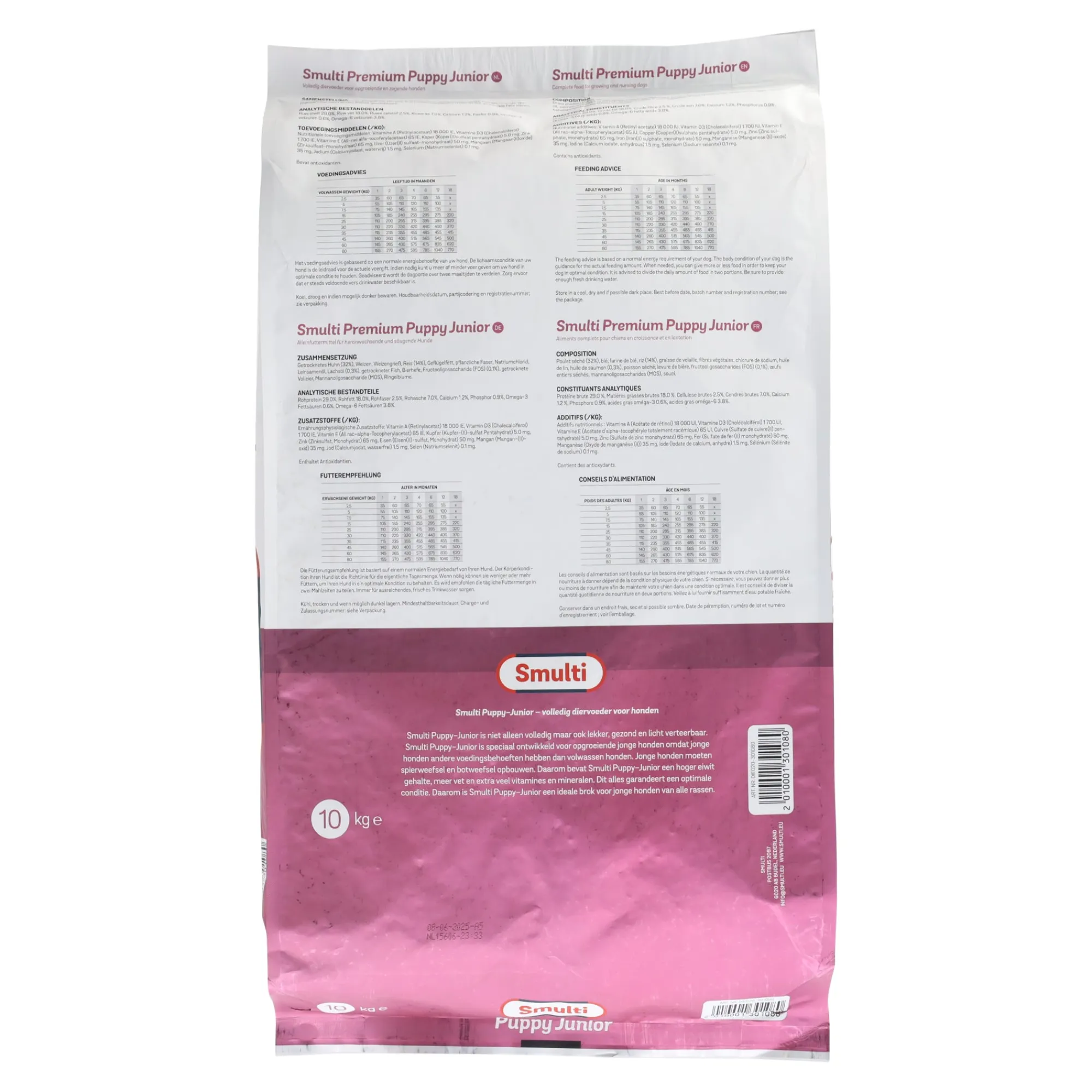 Smulti Hondenvoer>Voer hond Premium Puppy 10 kg