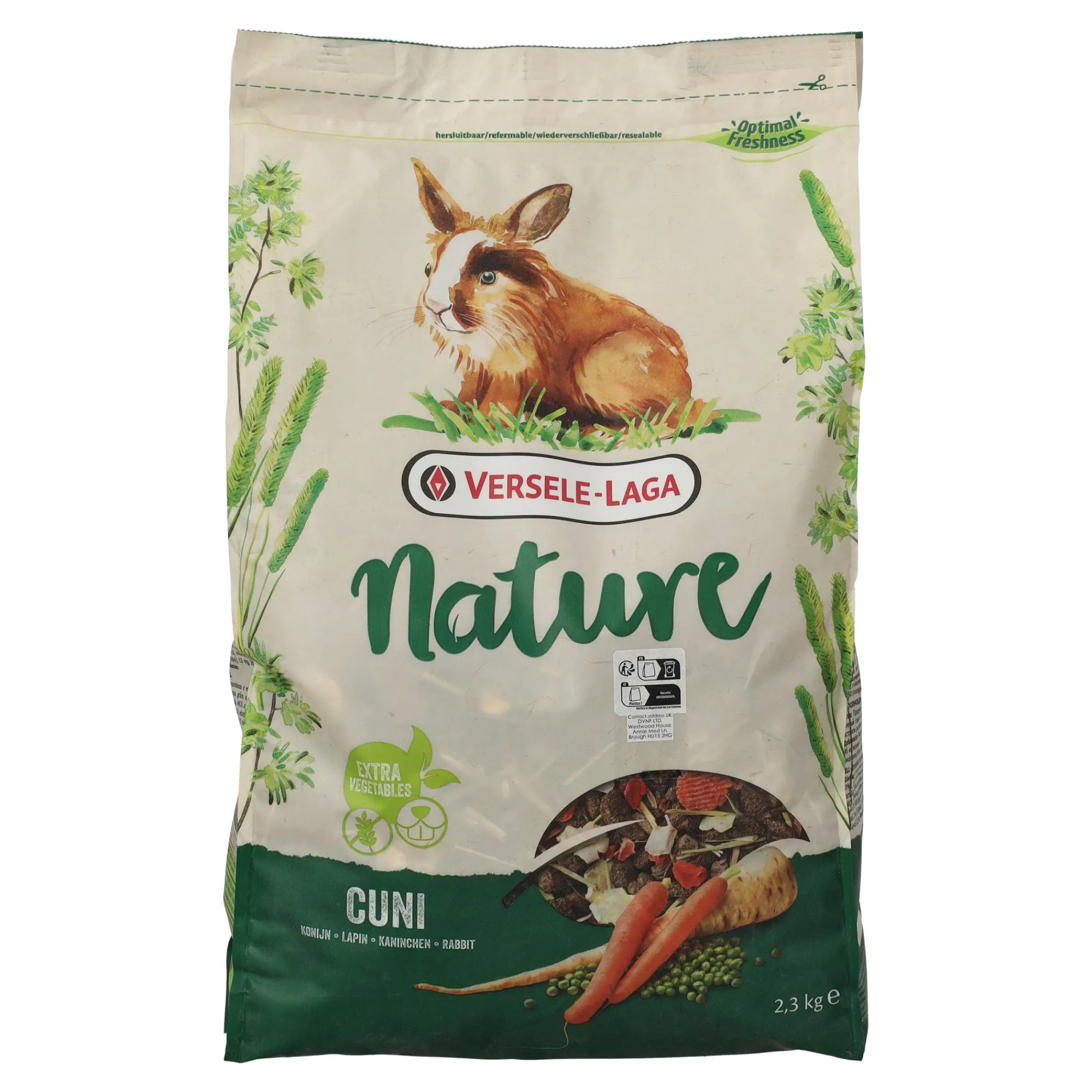 Versele Laga Knaagdiervoer>Voer voor knaagdieren en konijnen 2,3 kg Nature