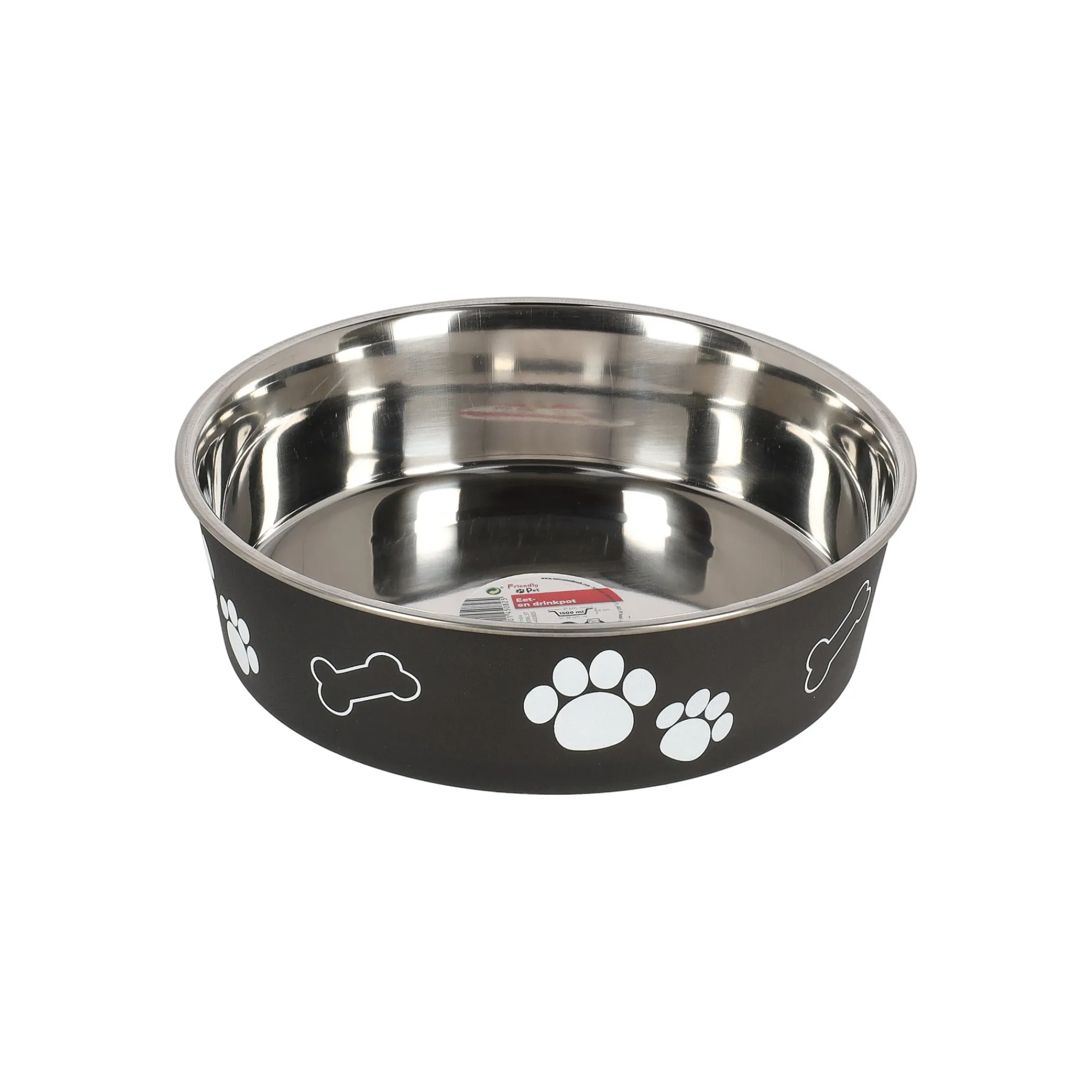 Friendly Pet Drink- En Voerbak Hond>Voerbak Kena zwart 1500ml
