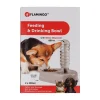 Flamingo Drink- En Voerbak Hond>Voerbak met waterfles 850ml Alun grijs