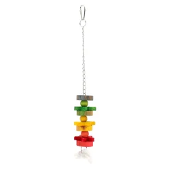 Friendly Pet Vogelspeelgoed>Vogel kralen ketting kleur 30cm