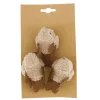 Natural Collections Woondecoratie>Vogel op clip bruin 3st