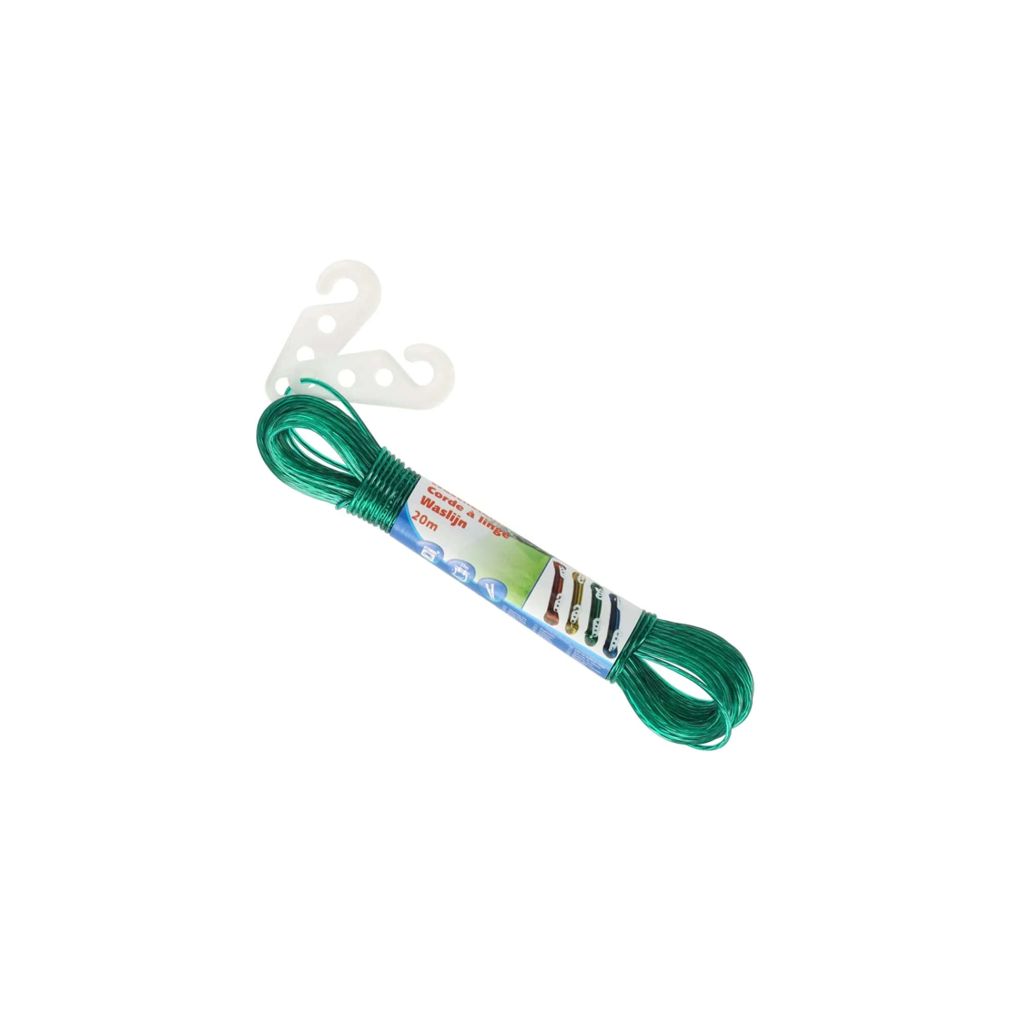 Lifetime Badkameraccessoires|Wassen En Drogen>Waslijn 20 meter, 4 stuks, diverse kleuren van