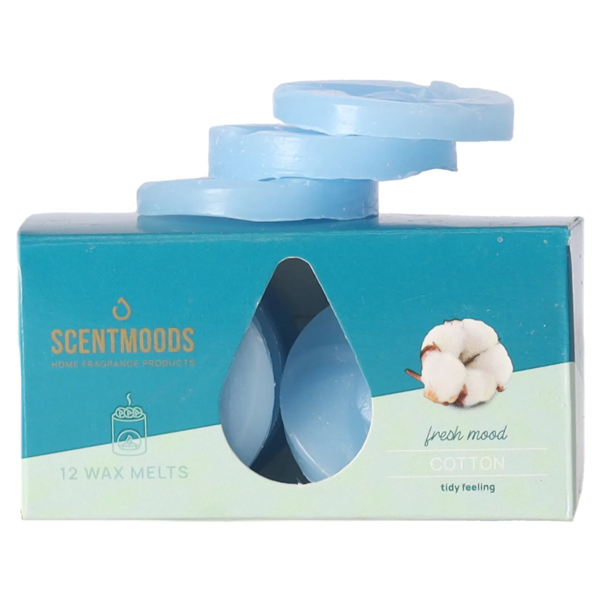 Scentmoods Kaarsen>Waxmelts cotton 12st