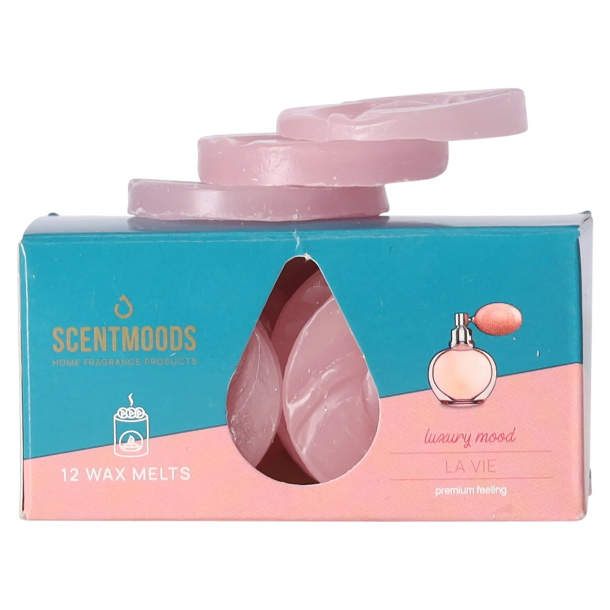 Scentmoods Kaarsen>Waxmelts La Vie 12 stuks