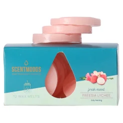 Scentmoods Kaarsen>Waxmelts lychee 12st