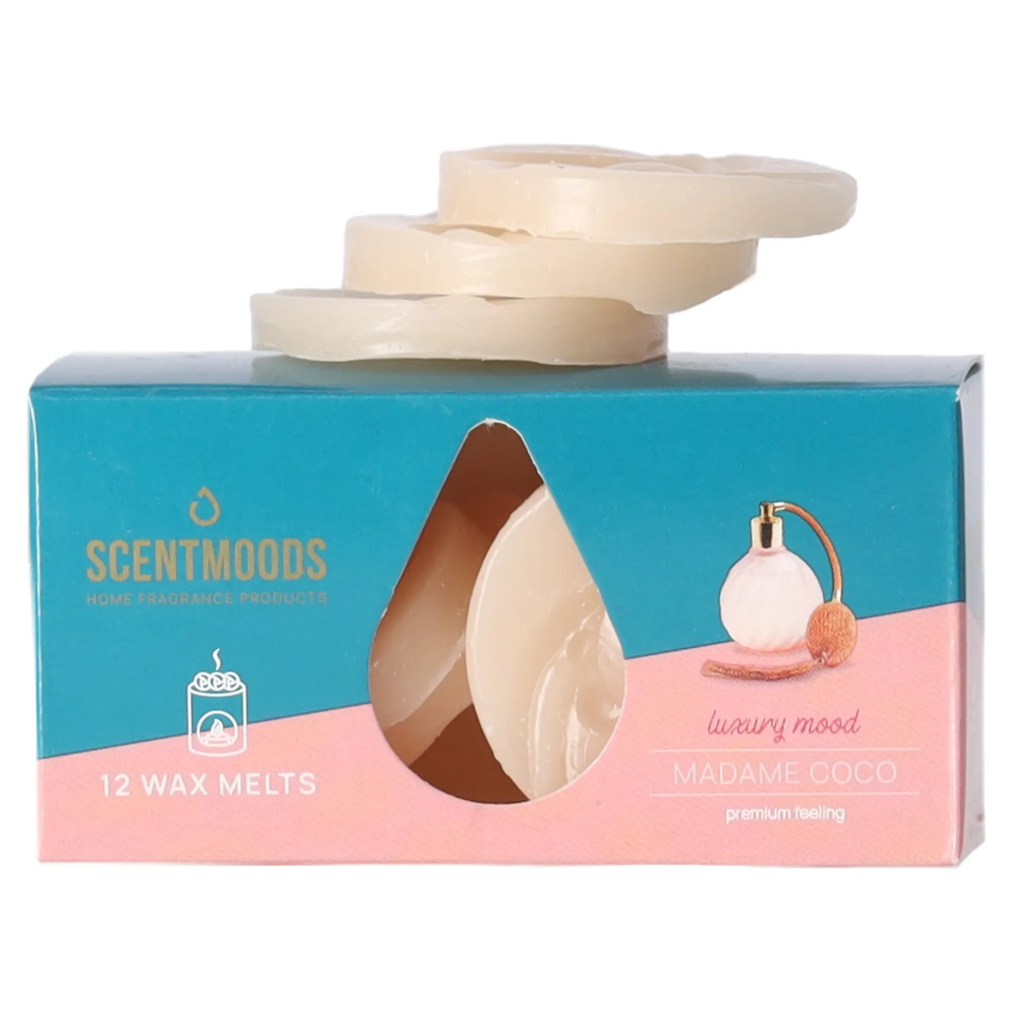 Scentmoods Kaarsen>Waxmelts madame coco 12 stuks