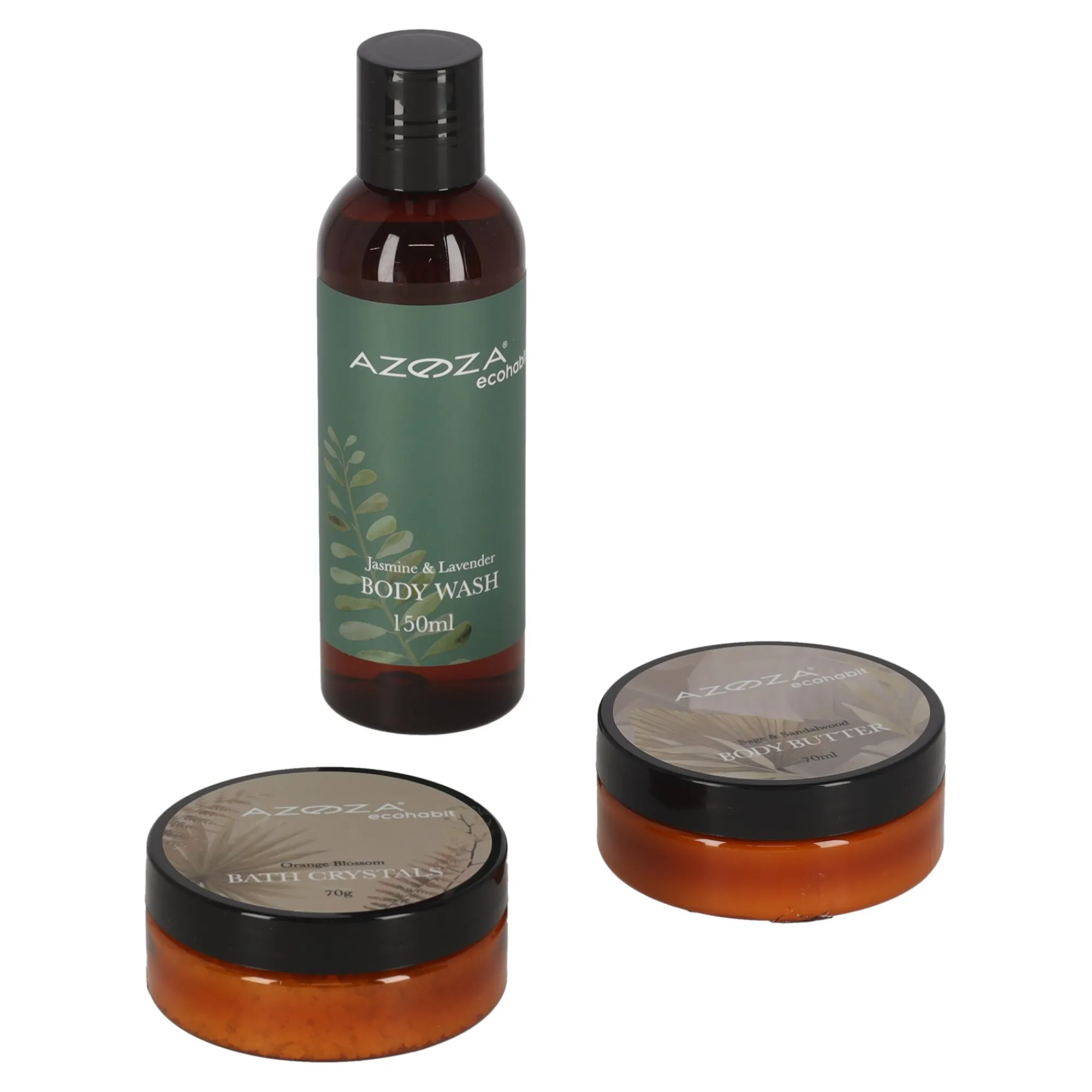 Azoza Badkameraccessoires>Wellness en badset 3 stuks Eco Habit