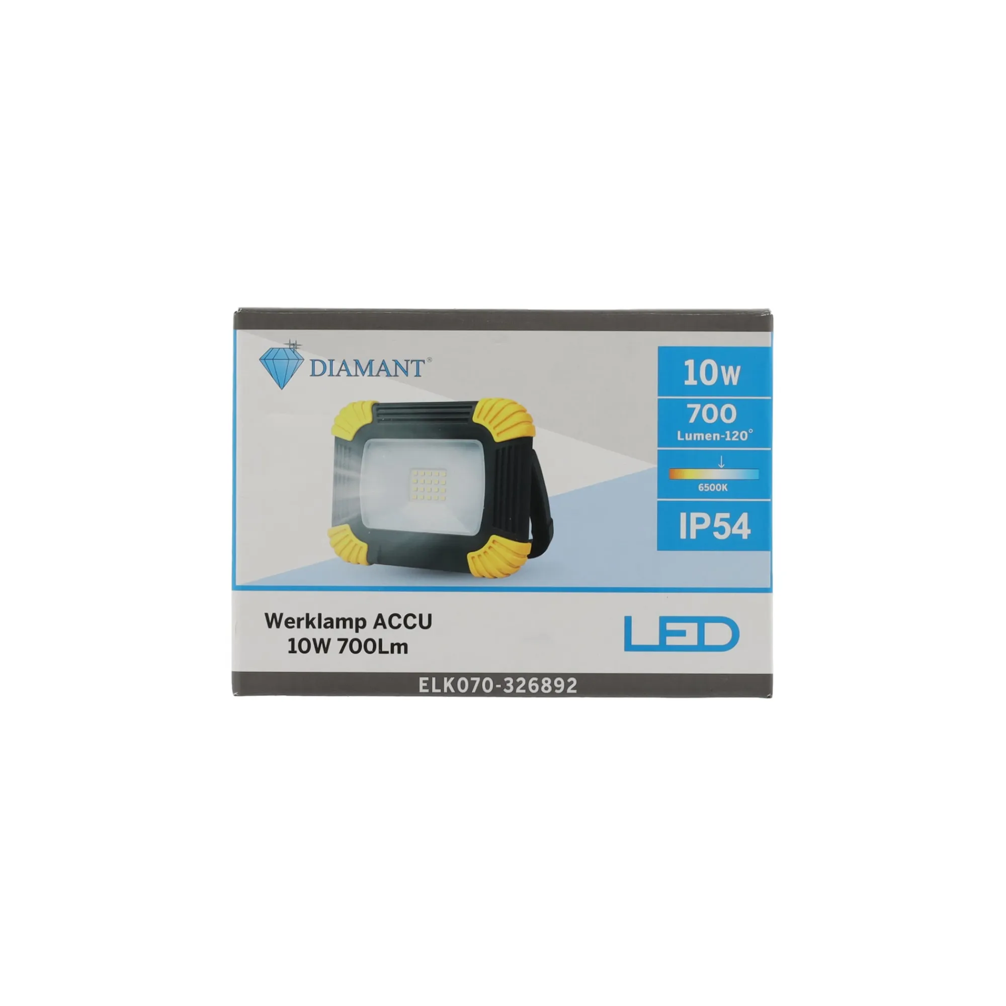Diamant Bouwlampen>Werklamp Accu 10W 700Lm