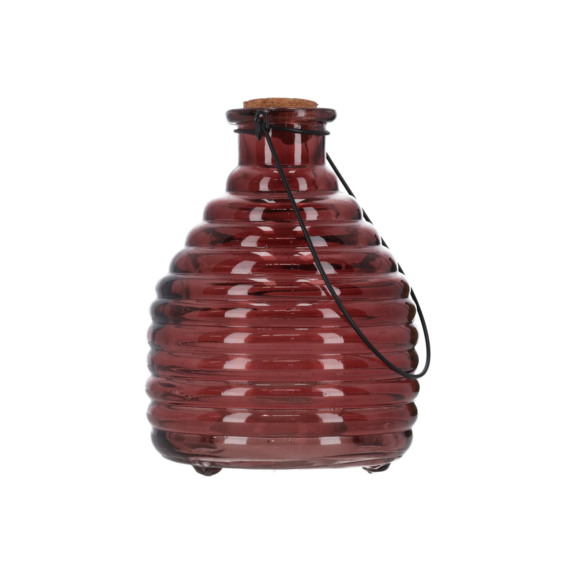 Decoris Schoonmaken>Wespenvanger van glas 17 x 13 cm 4 assorti