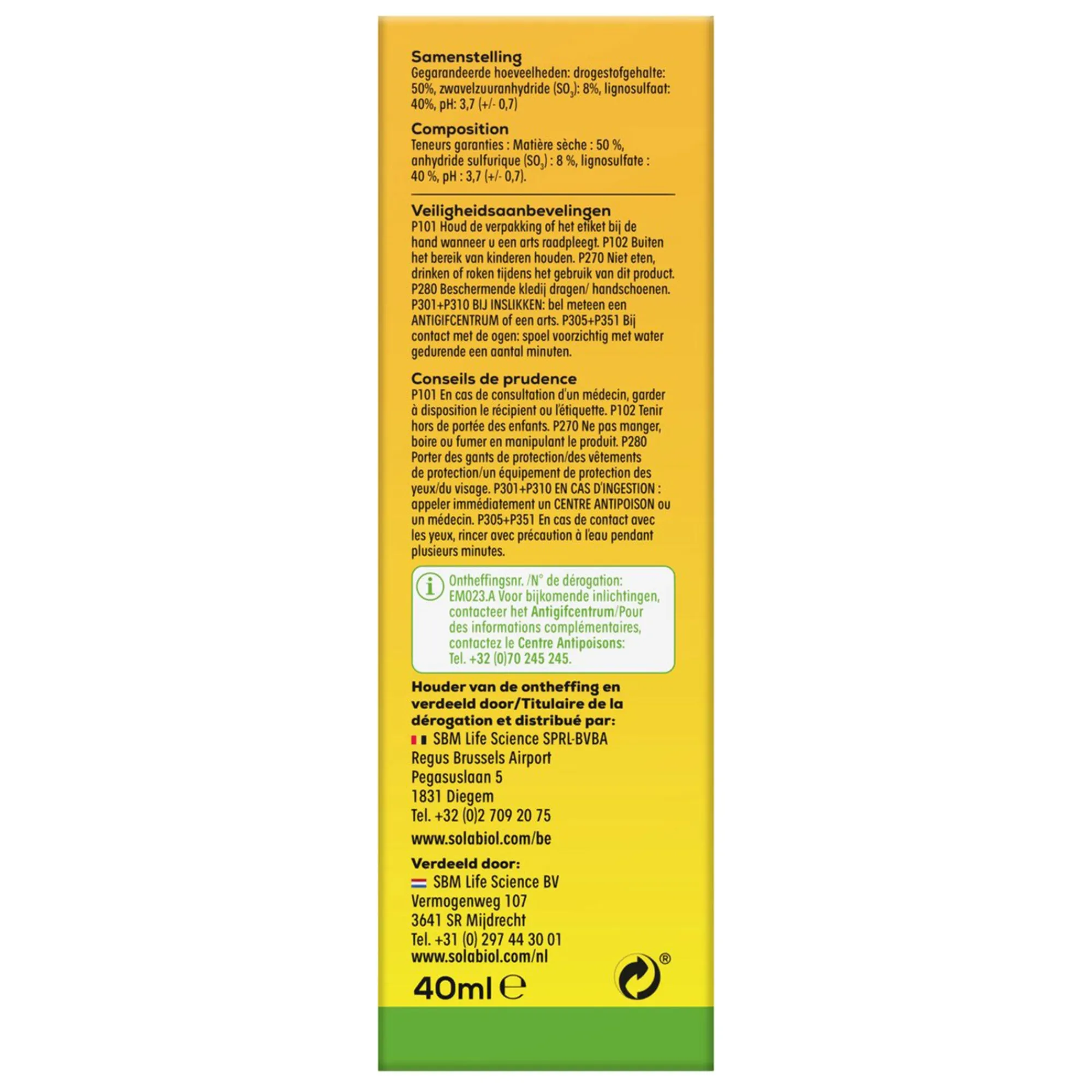 Solabiol Bodemverbeteraars>Wortelstimulator Osiryl 40ml
