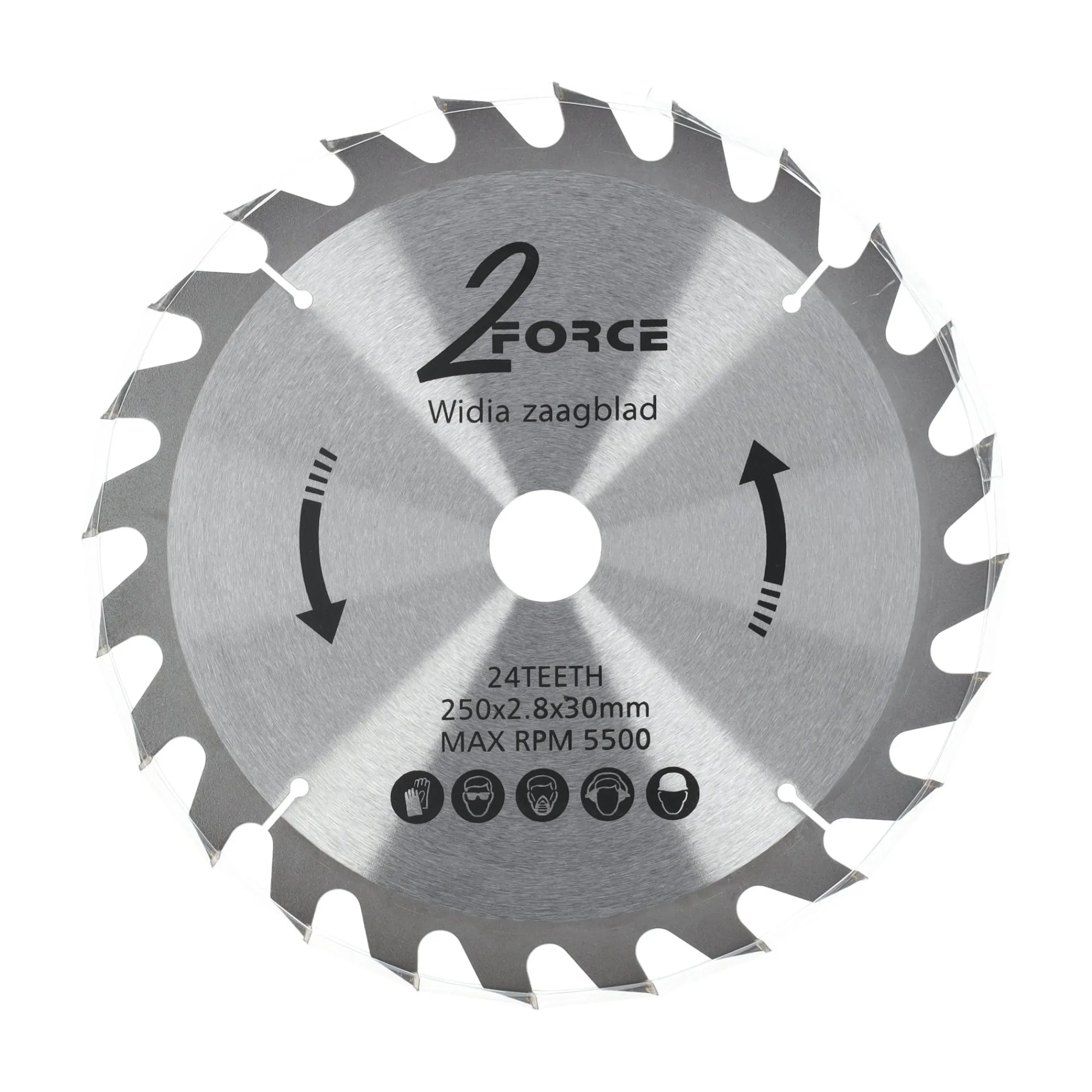 2-Force Toebehoren Elektrisch Gereedschap>Zaagblad Ø250 mm 30as 24T