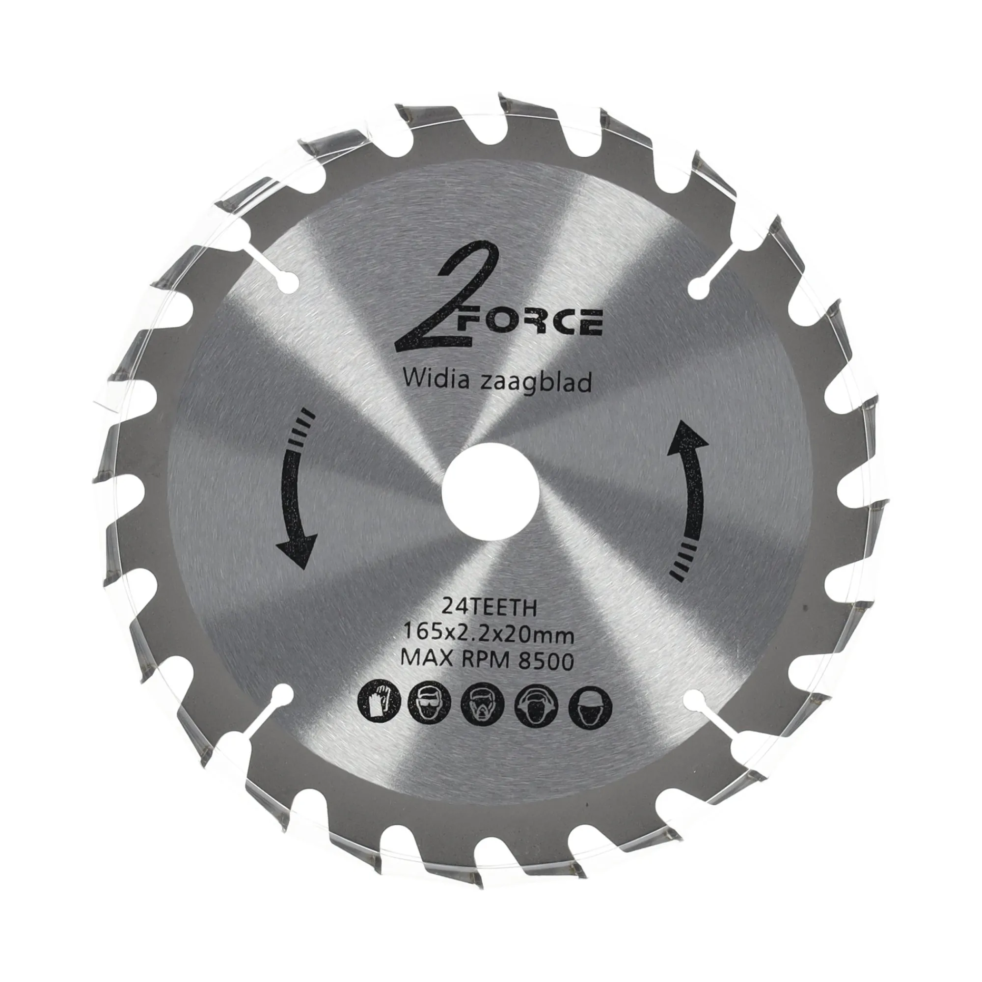 2-Force Toebehoren Elektrisch Gereedschap>Zaagblad Ø165 mm 20as 24T