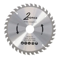 2-Force Toebehoren Elektrisch Gereedschap>Zaagblad Ø190 mm 30as 36T