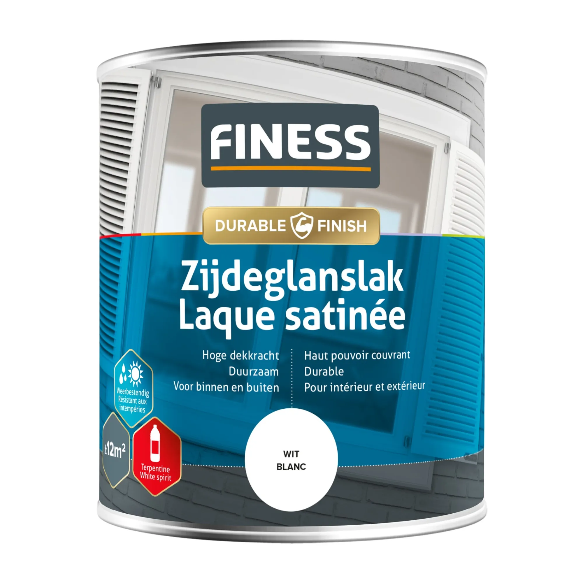 Finess Lakken>Zijdeglans wit 1410 750ml