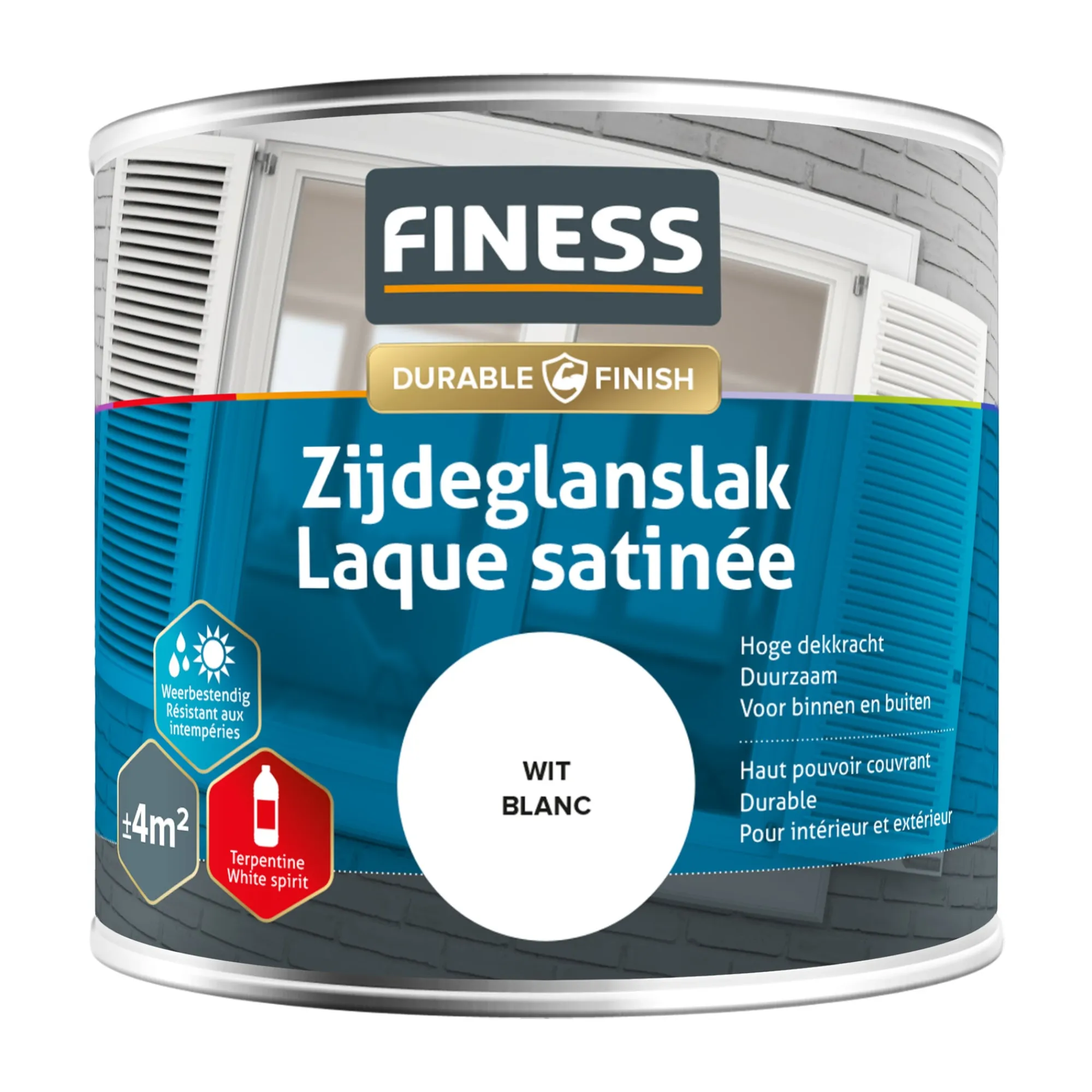 Finess Lakken>Zijdeglans wit 1410 250ml