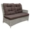 Bois le Duc Loungesets>2-zits bank links Aprano verstelbaar white grey