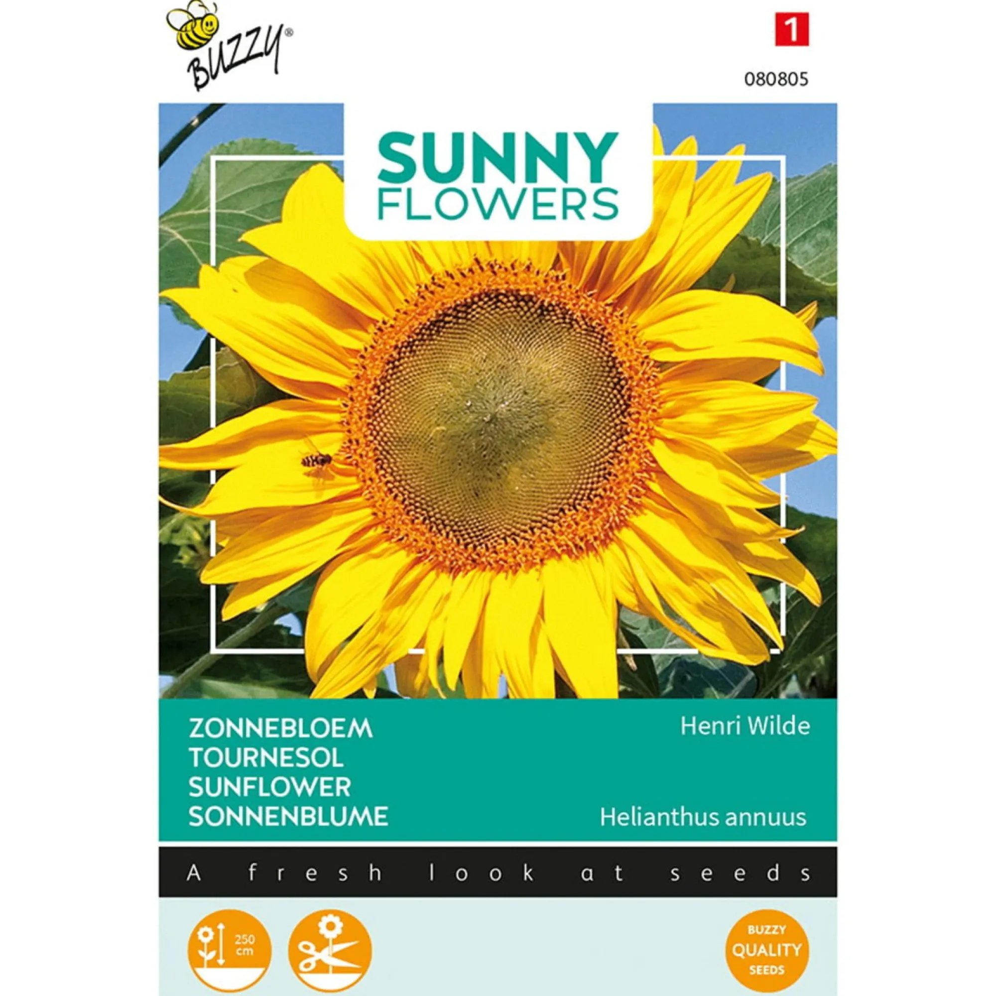 Buzzy Moestuin>Zonnebloem Henry Wilde