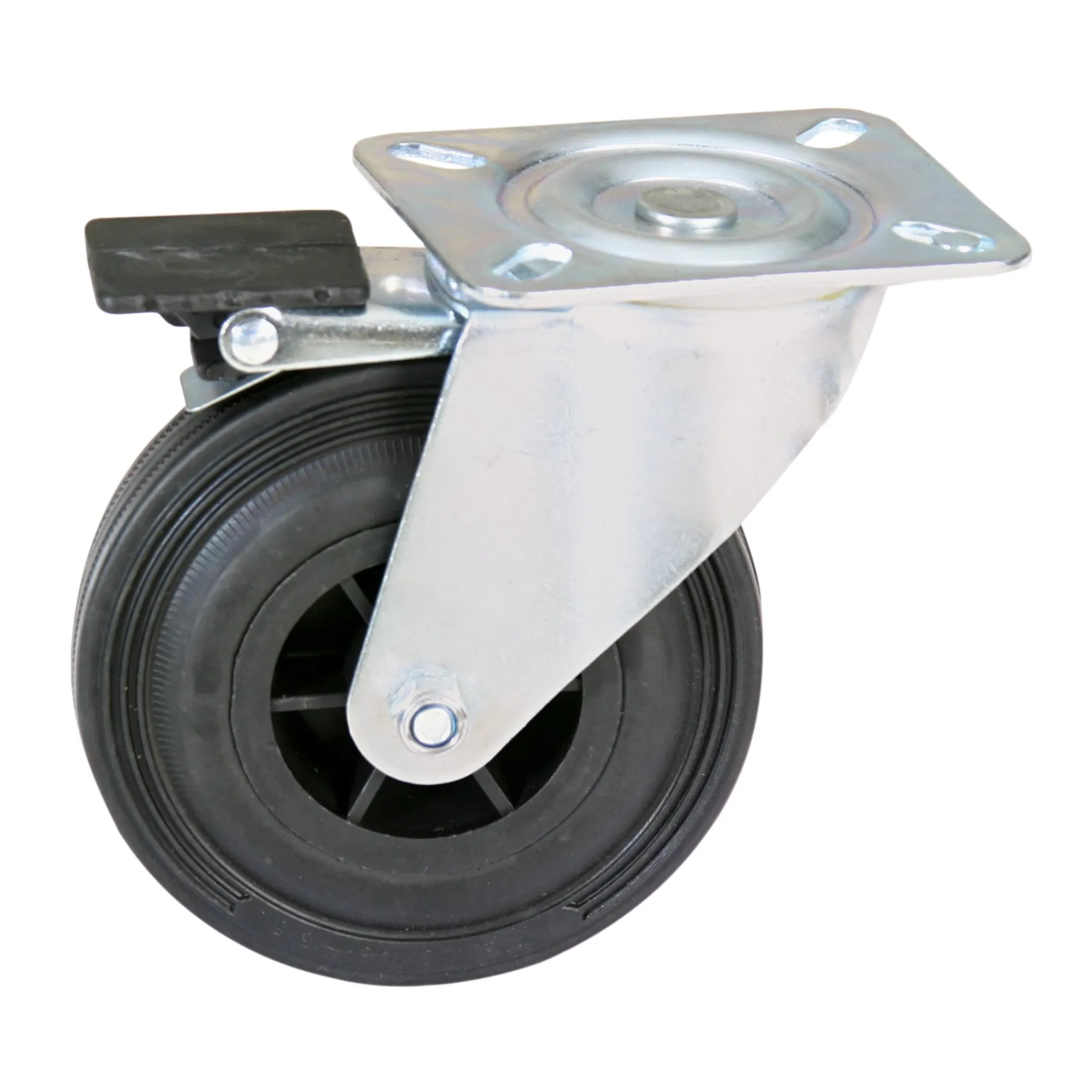Lotus Transport>Zwenkwiel met rem ZP63A 80mm